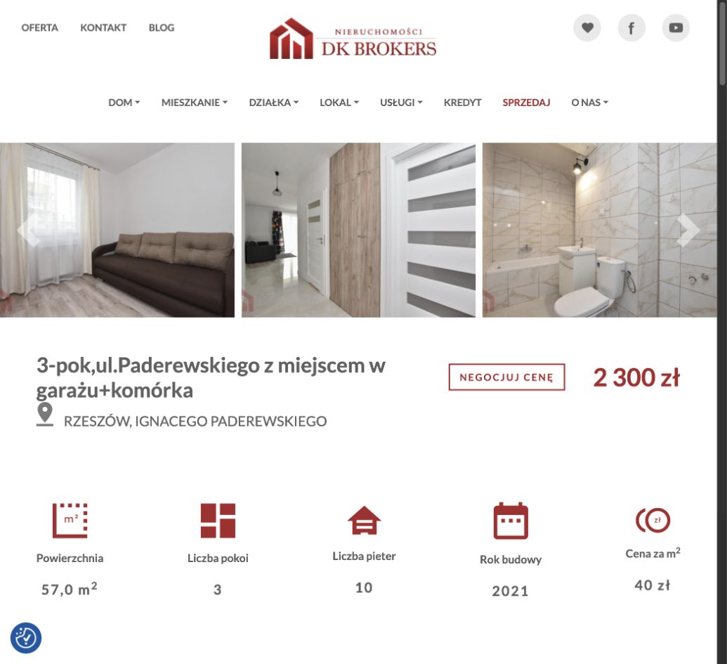 DK Brokers — szczegóły oferty na karcie nieruchomości