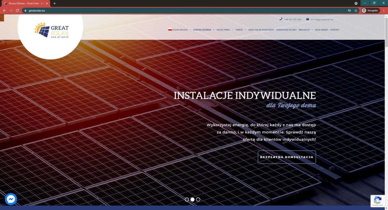 Great Solar — widok realizacji