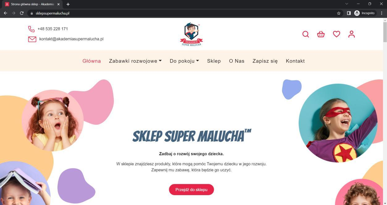 Akademia Super Malucha — widok realizacji
