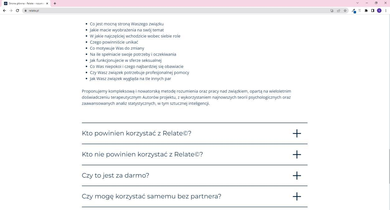 Relate: Pytania i odpowiedzi — sekcja sklepu