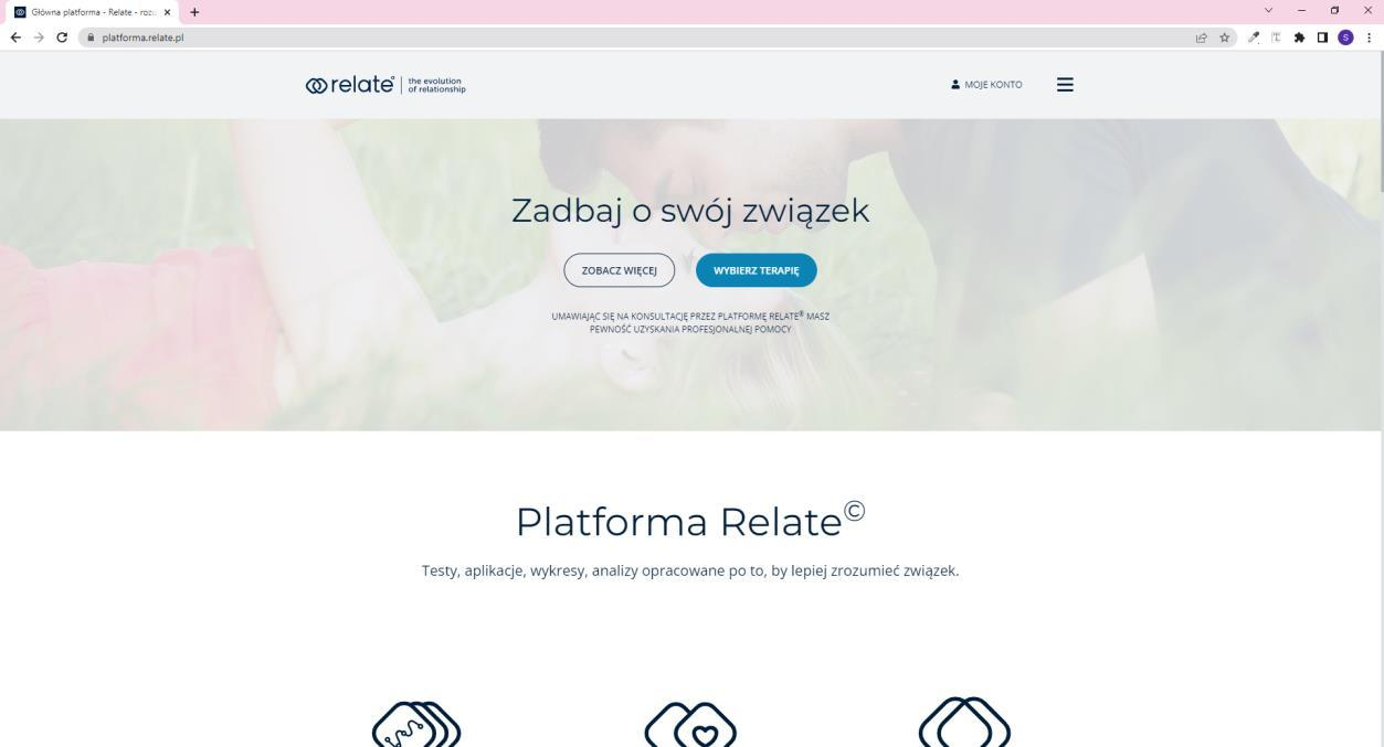 Relate: Platforma Relate — strona informacyjna