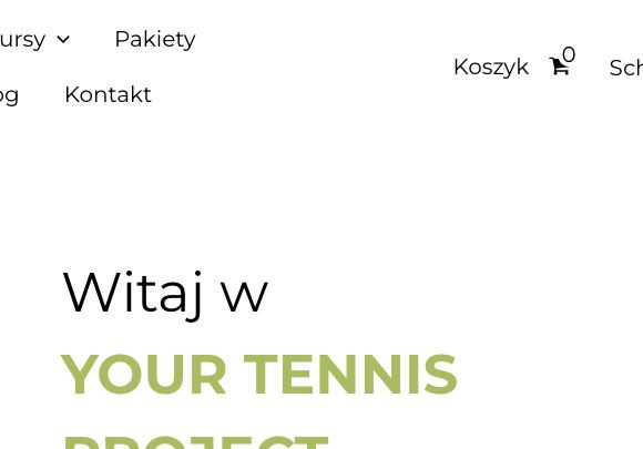 Your Tennis Project — Preserved mobile website view from October 2026.